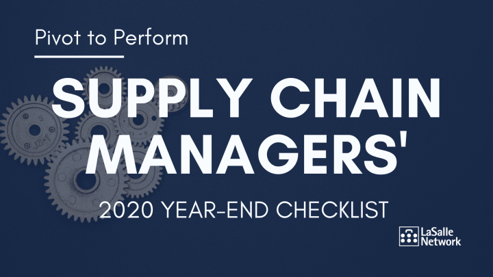 Supply Chain Managers' Year End Checklist